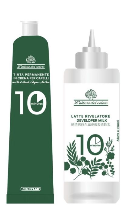 Tinta permanente 10 minuti Latte rivelatore + crema tintoria