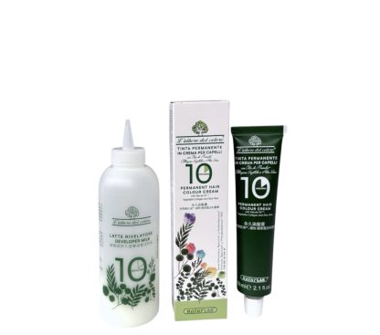 TINTA PERMANENTE IN CREMA 10 MINUTI - kit crema 60ml + latte rivelatore 60ml